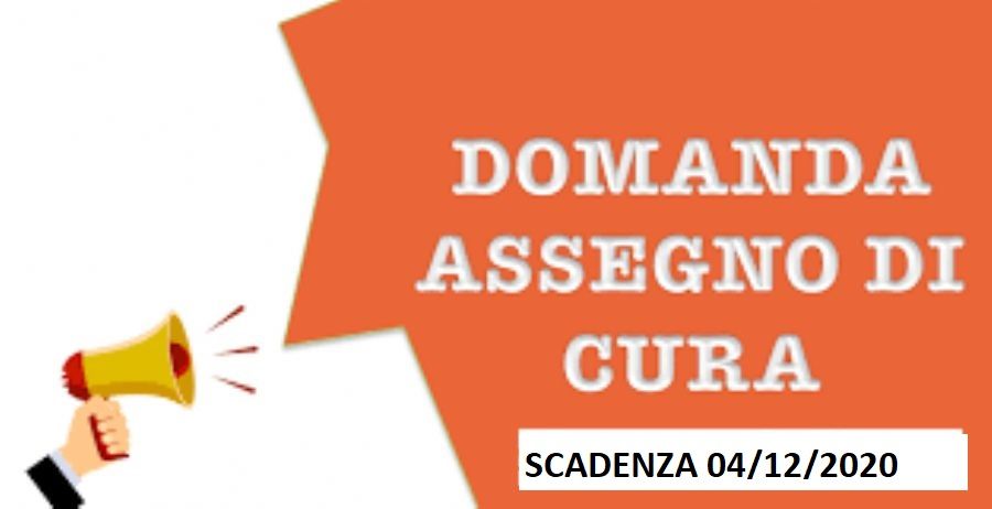 AVVISO PUBBLICO PER LA PRESENTAZIONE DELLA DOMANDA D'ACCESSO ALL'ASSEGNO DI CURA PER ANZIANI NON AUTOSUFFICIENTI - BANDO 2020